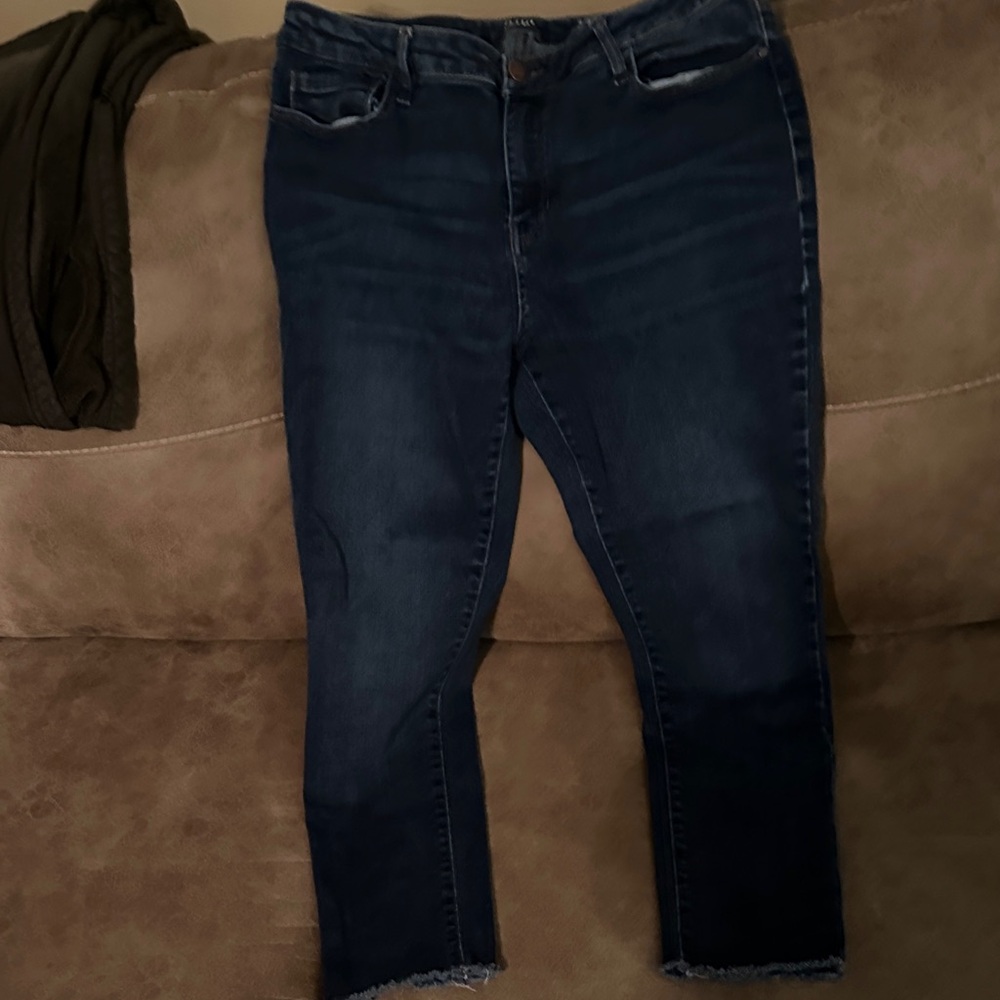 a.n.a Dark Blue cropped Jeggings size 14